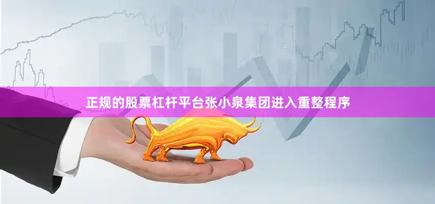 正规的股票杠杆平台张小泉集团进入重整程序